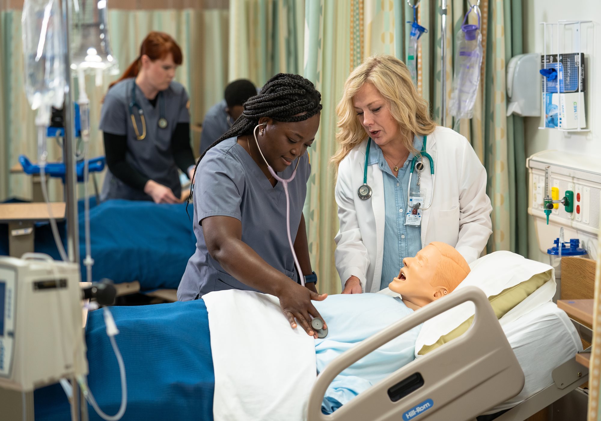 Medical Scribe Working on Dummy Patient