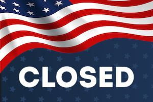 CLOSED for Memorial Day